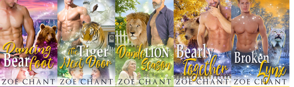 The covers of the Green Valley Shifters series